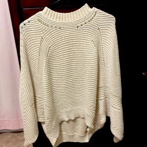 Ya Los Angeles cream sweater. Size: all sizes